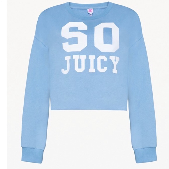 SO Juicy Baby Blue Pullover - Picture 2 of 4